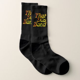 That '90s Band - Grunge Logo Black Socks