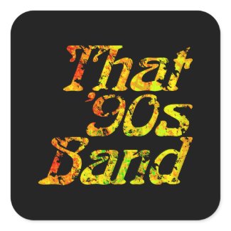 That '90s Band - Grunge Logo Square Sticker
