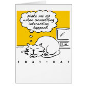 That Cat cartoon. Sleeping cat. (Front)