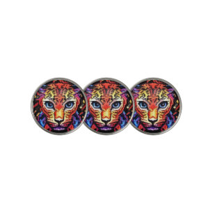 That Colorful Leopard Look Golf Ball Marker