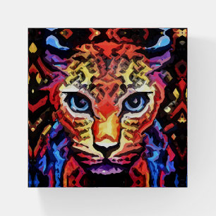 That Colorful Leopard Look Paperweight