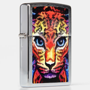 That Colorful Leopard Look  Zippo Lighter