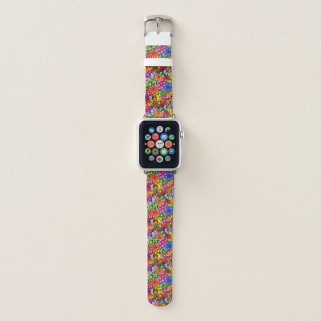 That Colorful Tropical Feel Apple Watch Band (Front)