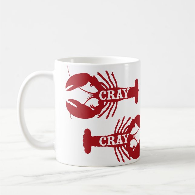 That Cray Cray Crayfish Crustacean Coffee Mug (Left)