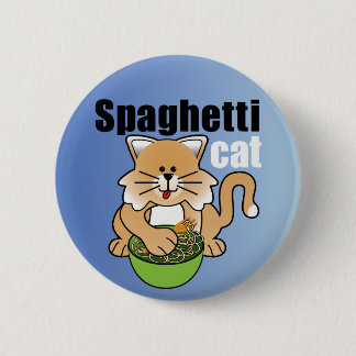 That Crazy Spaghetti Cat Pinback Button