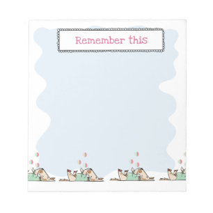 That Dog Life Dog Juggling Balls Blue Notepad