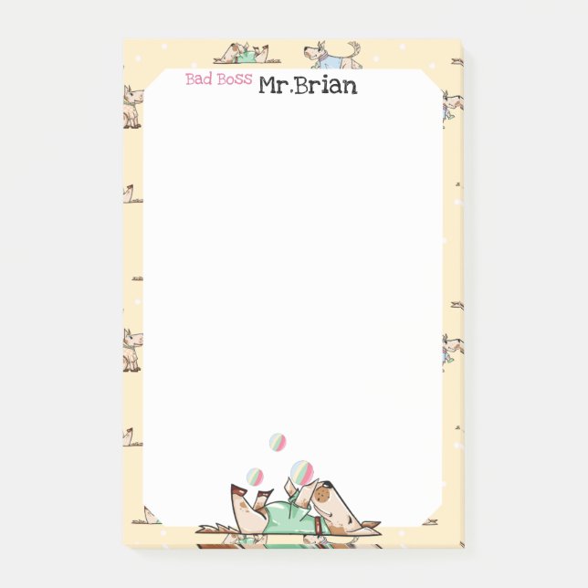 That Dog Life Funny Boss Post-it Notes (Front)