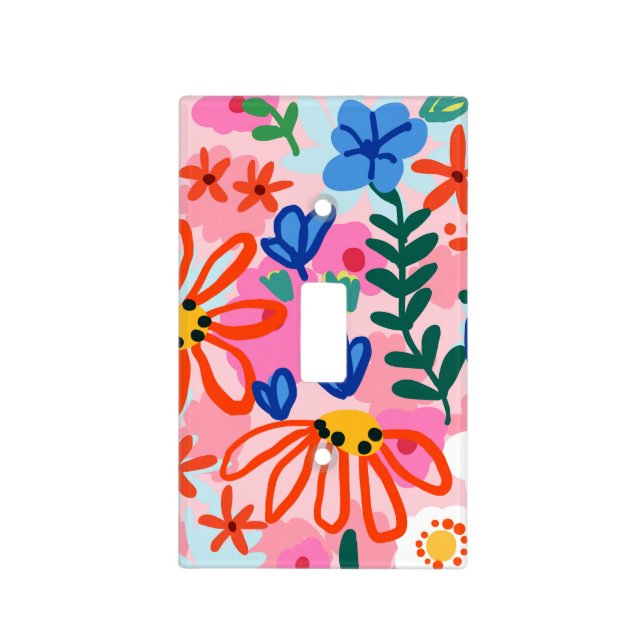 That Floral Summer Kinda Feeling Light Switch Cover (Front)