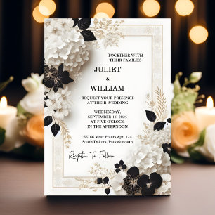 That Formal Simple Classic Elegant Blank Wedding Invitation