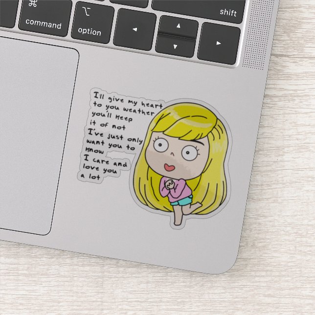 That girl sticker (Detail)