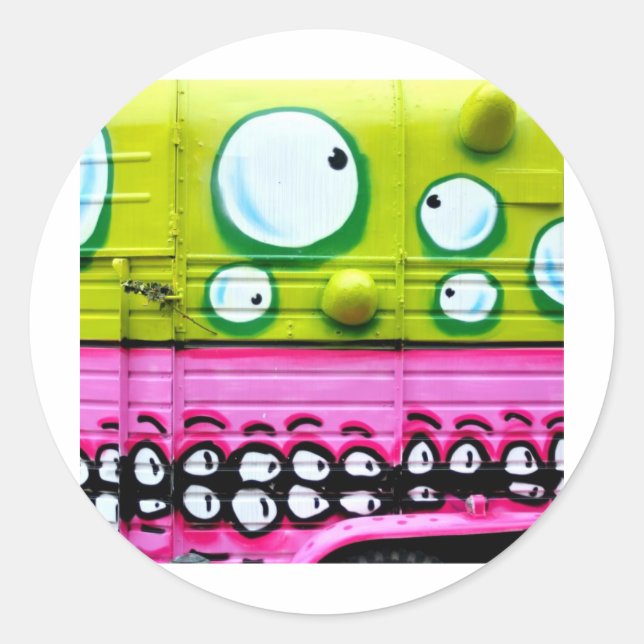 That hurts my eyes classic round sticker (Front)