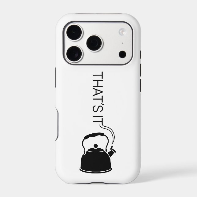 That is it streaming text from kettle iPhone case (Back)