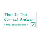 [ Thumbnail: "That Is The Correct Answer!" Tutor Rubber Stamp ]
