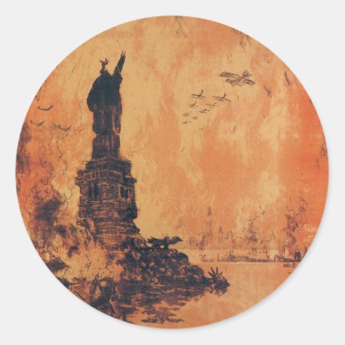 That Liberty Shall Not Perish From The Earth Classic Round Sticker