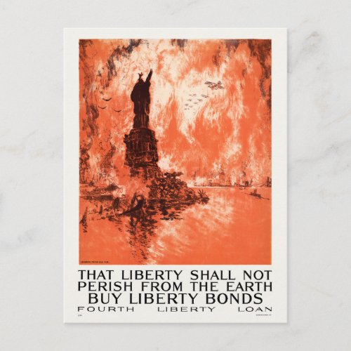 That liberty shall not perish from the earth WWI P Postcard