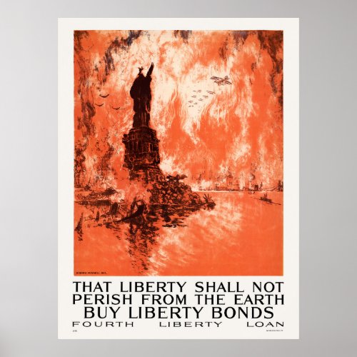 That liberty shall not perish from the earth WWI Poster