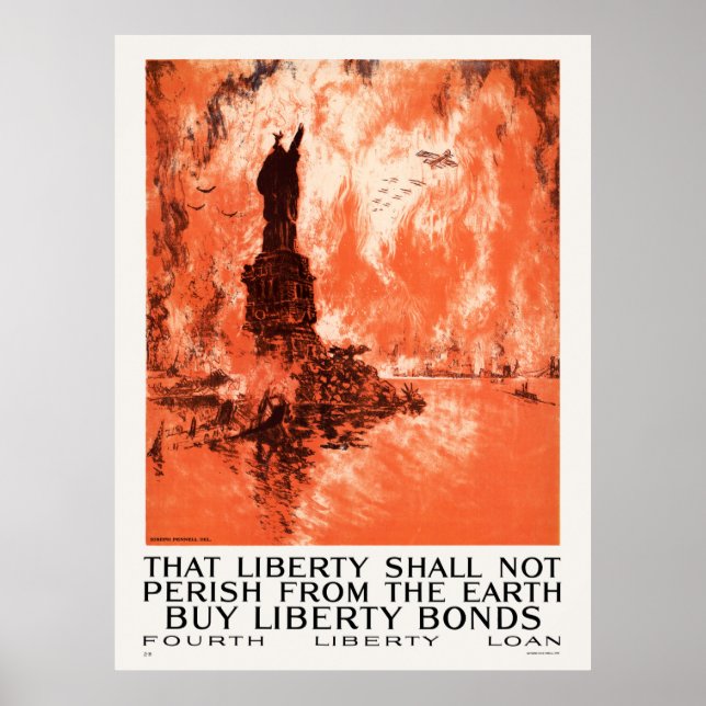 That liberty shall not perish from the earth WWI Poster (Front)