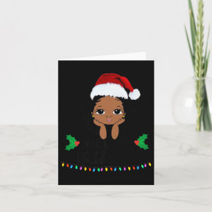 That Melanin Christmas Mrs. Claus Santa Black Peek Card
