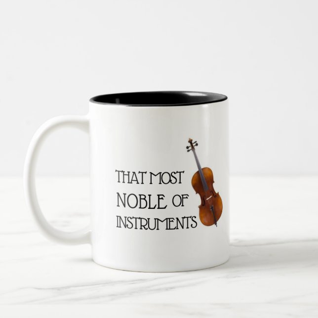 That Most Noble of Instruments - Cello Mug (Left)