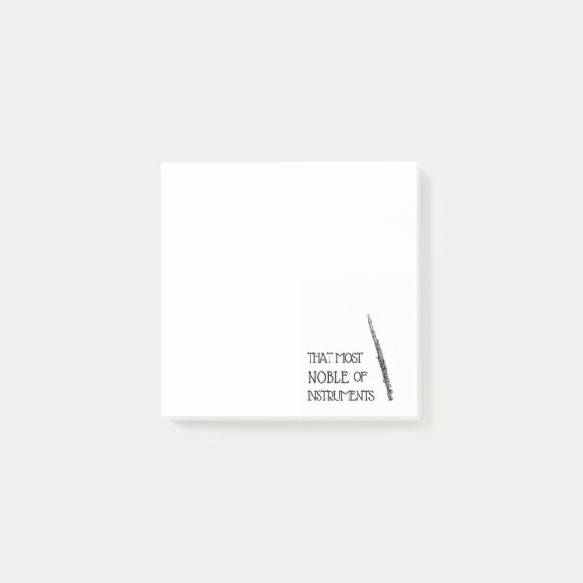 That Most Noble of Instruments - Flute Post-Its Post-it Notes (Front)