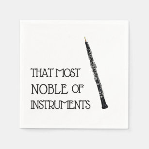 That Most Noble of Instruments - Oboe Napkins