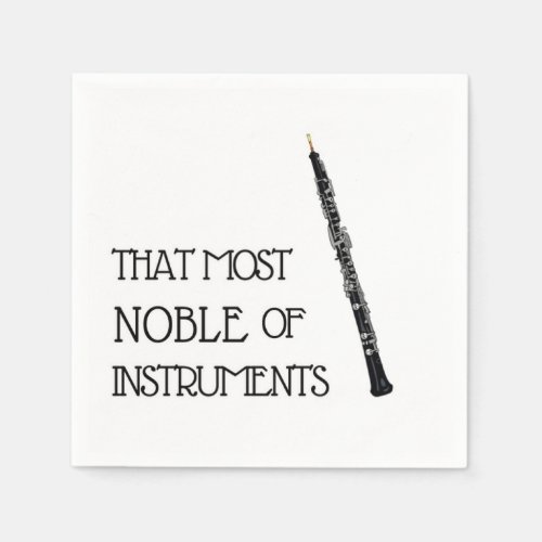 That Most Noble of Instruments _ Oboe Napkins