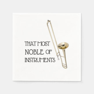 That Most Noble of Instruments - Trombone Napkins
