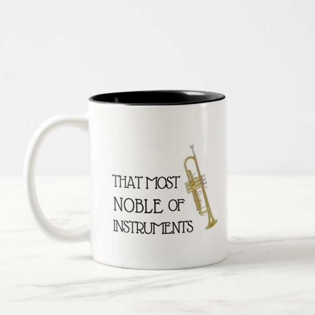 That Most Noble of Instruments - Trumpet Mug (Left)