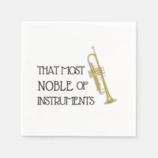 That Most Noble of Instruments - Trumpet Napkins
