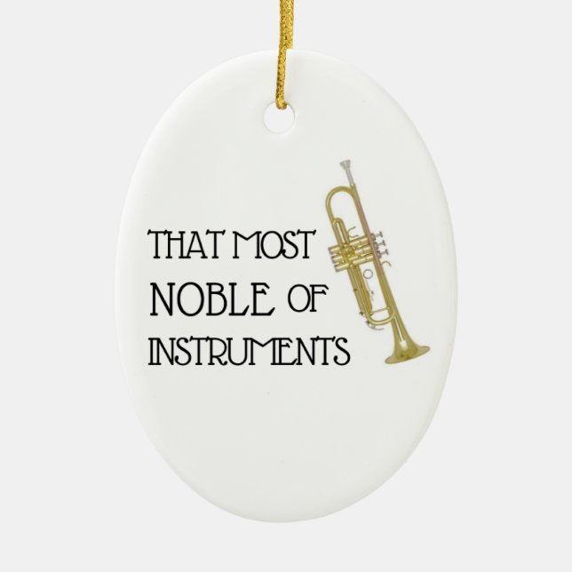 That Most Noble of Instruments - Trumpet Ornament (Front)