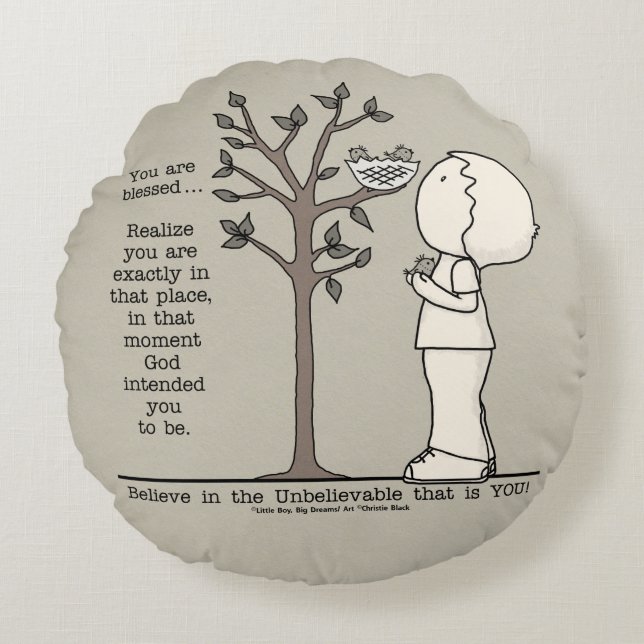 That Place Round Pillow (Front)