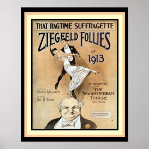 That Ragtime Suffragette_ Ziegfeld Follies Poster