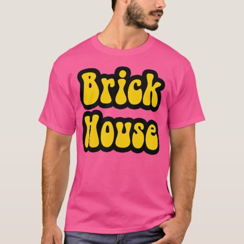 That Retro 70s Vintage Style Brick House  T_Shirt