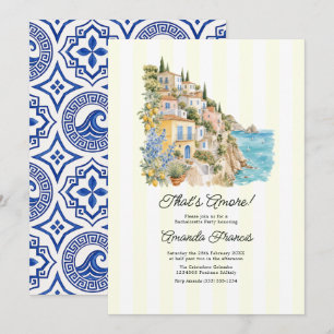 That’s Amore Amalfi Coast Italian Bachelorette Invitation