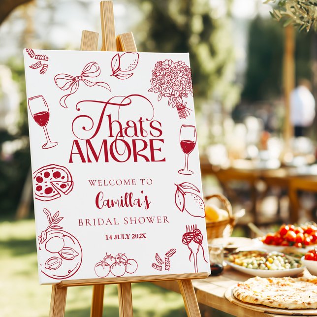 That’s Amore Bridal Shower Welcome Sign (Creator Uploaded)