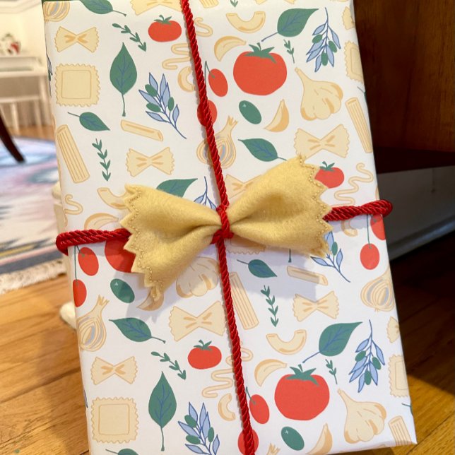 That’s Amore Classic Italian Pasta Shapes & Sauce Wrapping Paper Sheets (Creator Uploaded)