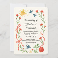 That’s Amore Funky Drawing Handwritting Wedding