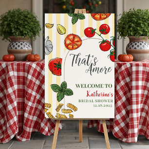That’s Amore Italian Bridal Shower Welcome sign