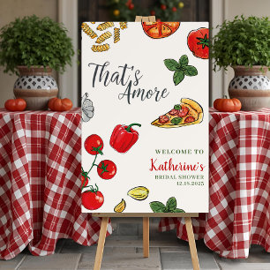 That’s Amore Italian Bridal Shower Welcome sign