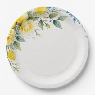 That’s Amore Italian Lemon Bridal Shower  Paper Plates