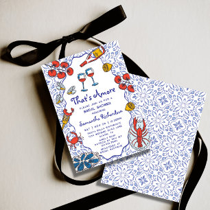 That’s Amore Italian Mediterranean Bridal Shower Invitation