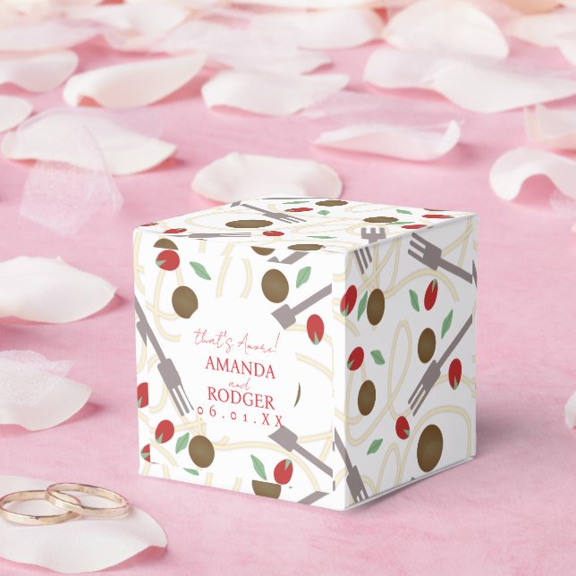 That’s Amore Italian Pasta Wedding Favor Boxes (Wedding)