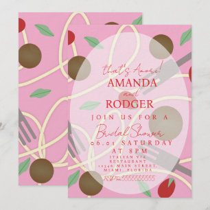 That’s Amore Italian Pasta Wedding Invitation