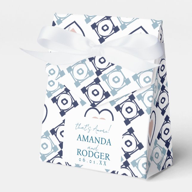 That’s Amore Italian Tiles and Hearts Favor Boxes (Front Side)