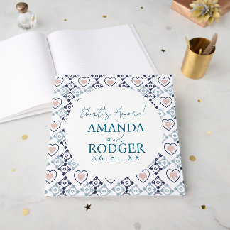 That’s Amore Italian Tiles and Hearts Guest Book