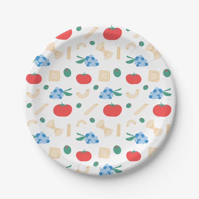 That’s Amore Pasta Party Bridal Shower  Paper Plates (Front)