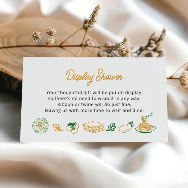 That’s Amore Rustic Italian Display Shower Enclosure Card (Creator Uploaded)