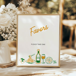 That’s Amore Rustic Italian Favors Poster