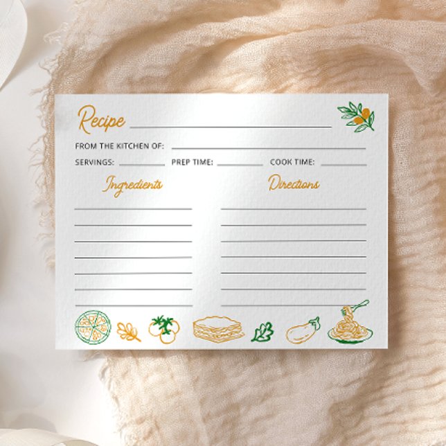 That’s Amore Rustic Italian Recipe Card (Creator Uploaded)