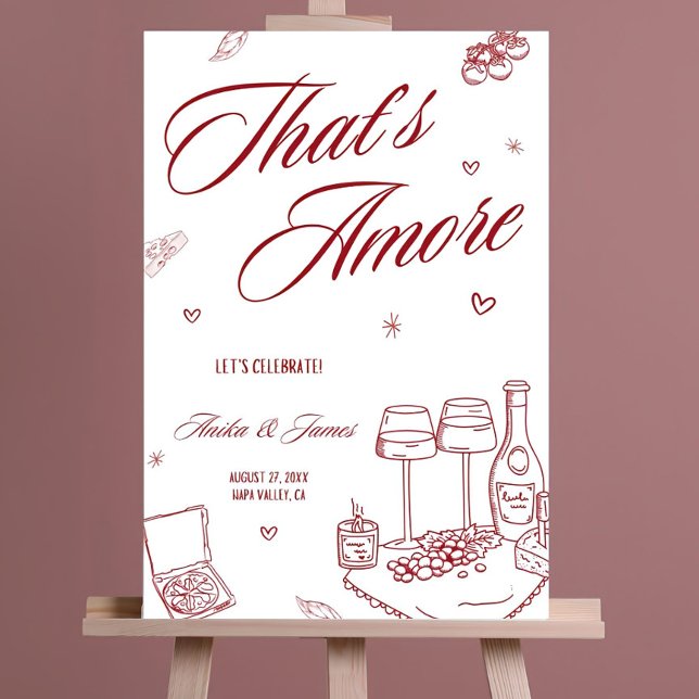 That’s Amore Whimsical Italian Rehearsal Sign Part (Creator Uploaded)